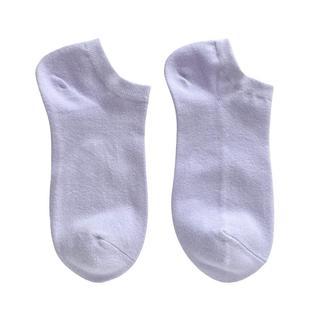 10双彩色袜子女纯棉短袜春夏季薄款可爱日系纯色低帮浅口学生船袜