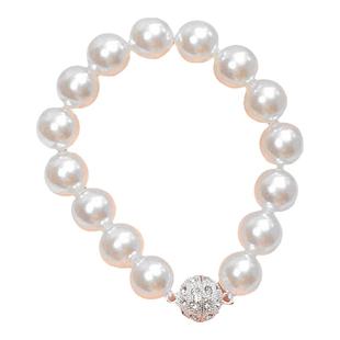 轻奢白色磁吸珍珠窗帘扣环纱窗绑带客厅装饰配件窗帘吸磁扣床帘绳