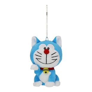 日本doraemon正版招财猫叮当猫机器猫公仔玩偶毛绒包包挂件小挂饰