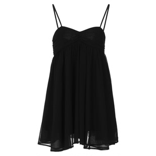 gusty甜辣chic粉色薄纱度假吊带裙纯欲辣妹雪纺连衣裙A字短裙子夏