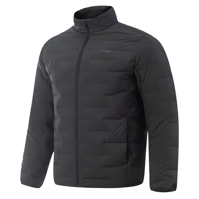 李宁立领羽绒服男防泼水2025年冬季新款加厚鸭绒保暖外套AYMV215