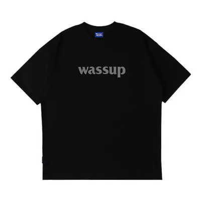 WASSUP潮牌字母短袖男女同款纯棉