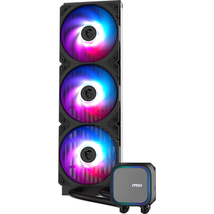微星A13冰刃240/360白色ARGB一体式CPU水冷散热器台式电脑风扇