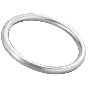 古法素圈银手镯女9999纯实心款银镯子女款2025新款有意义生日礼物