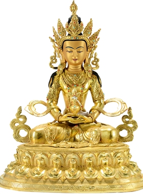 全鎏金桌面居家装饰摆件铜