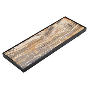 木化石茶盘家用天然乌金石茶海托盘高端轻奢新中式办公石头大茶台