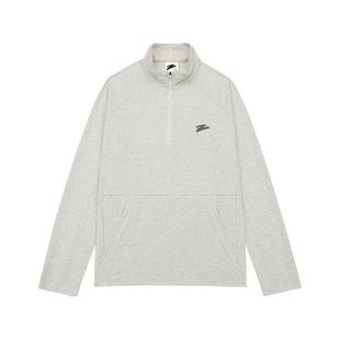 有志者UZIS 美式运动卫衣男篮球健身跑步速干半拉链立领上衣[逆光