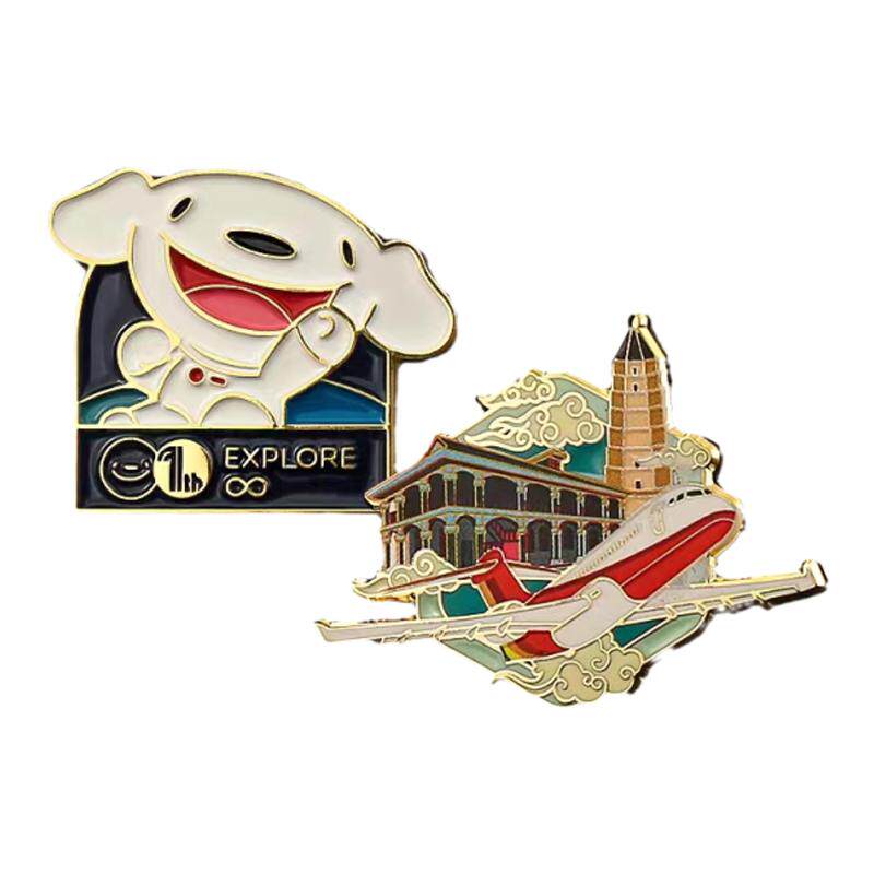 金属烤漆徽章胸针章定做冰箱贴纪念章胸牌司徽定制不锈钢车标制作