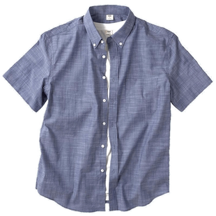 老爸夏装短袖衬衫爸爸夏季衬衣中老年人男装中年老人爷爷纯棉衣服