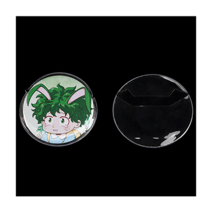 徽章保护套透明收纳套爱心圆形60 63 73 83mm胸针吧唧痛包配件套