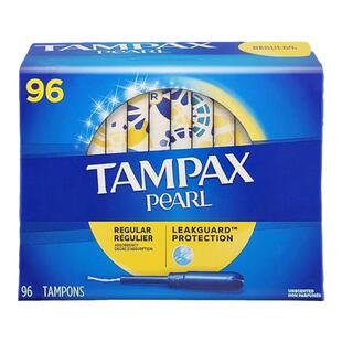 Tampax丹碧丝卫生棉条96支内置导管式加拿大卫生条旗舰店新手适用
