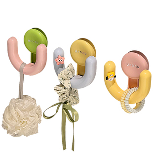 卫生间发圈头绳皮筋发箍抓夹收纳神器挂钩壁挂浴室挂墙吸盘置物架