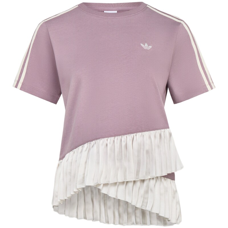 滔搏丨adidas阿迪达斯三叶草女子时尚潮流运动休闲短袖T恤LF2342