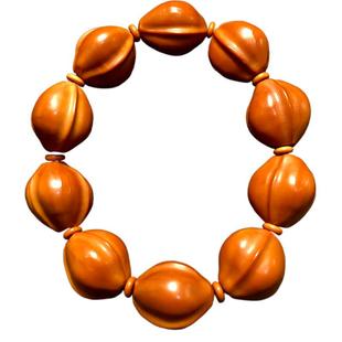 鲨鱼背橄榄核手串男款文玩大籽素串梅林铁核素核原籽原核光珠精雕