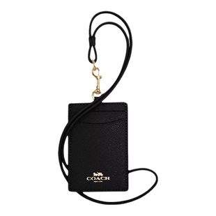 【自营】COACH/蔻驰士Lanyard卡包卡套挂脖证件套57311 IMBLK