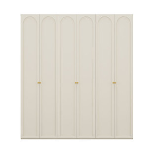 政补定制实木法式奶油风一门到顶衣柜2025新款卧室家用吸塑大衣橱