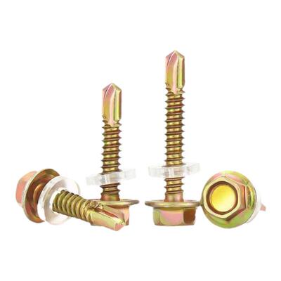 六角钻尾自攻螺钉彩钢铁皮燕尾丝