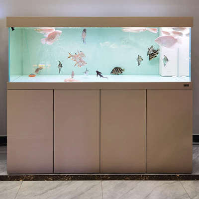 落地家用水族箱大鱼缸客厅高端2025新款免换水大型屏风玄关隔断柜
