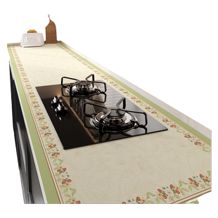 美式厨房台面保护垫可裁剪灶台专用防脏垫防水防油桌布防烫耐高温