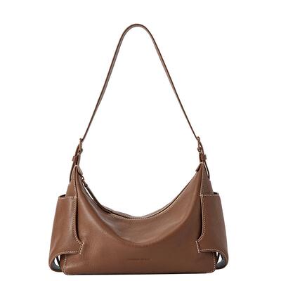 VH女包行漫hobo包小号头层植鞣牛皮小众单肩包日常通勤休闲斜挎包