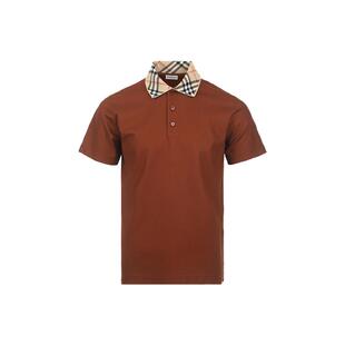 【自营】BURBERRY/博柏利男士26年春夏格纹细节翻领短袖POLO衫T恤