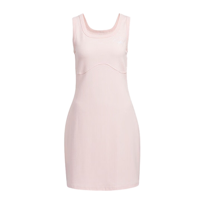 阿迪达斯女款修身无袖运动连衣裙
