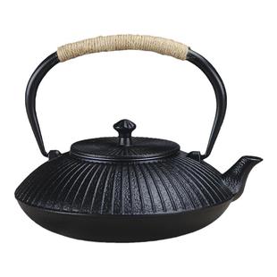 简约复古伞形1.2升煮水泡茶日式手工铸铁壶茶室摆件饰品茶壶茶具
