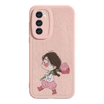 适用oppo油画风郁金香女孩手机壳