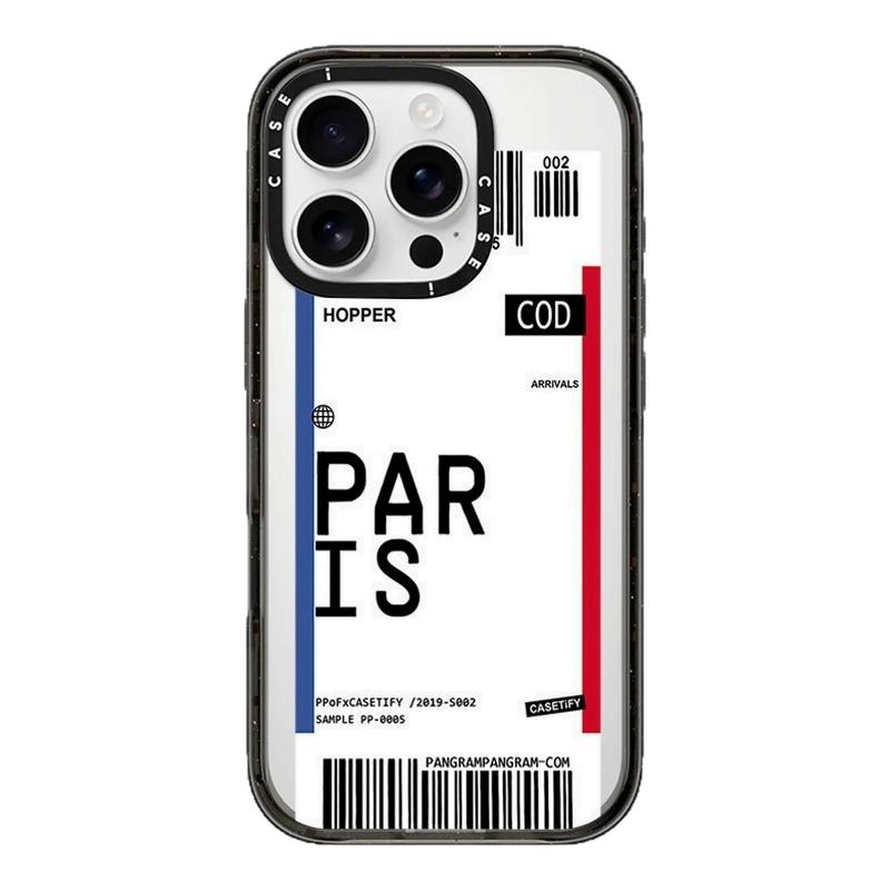 CASETiFIY联名机票英文城市登机牌16pro适用iPhone17ProMax苹果15plus手机壳14磁吸13小众防摔华强北平替潮女
