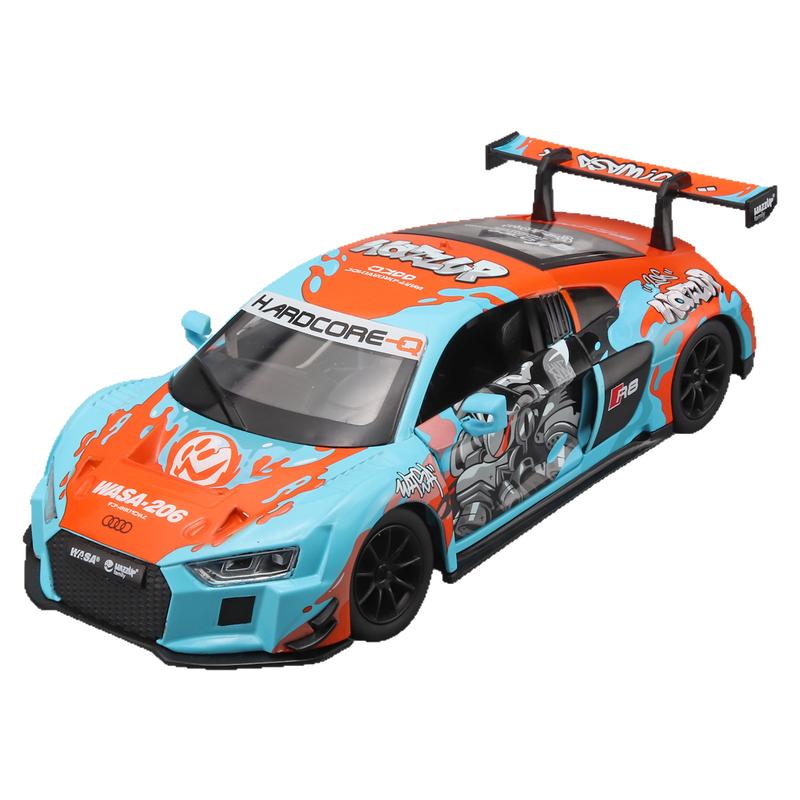彩珀奥迪R8合金汽车模型玩具车男