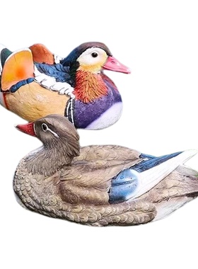 仿真鸳鸯创意摆件动物雕塑