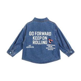 小O爸男婴童 男宝宝秋季牛仔外套男童2026新款婴儿长袖复古秋装