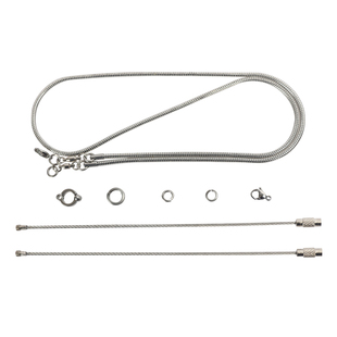 鹦鹉不锈钢脚链脚环免费刻字玄凤鹦鹉专用脚环活扣不伤脚放飞链子