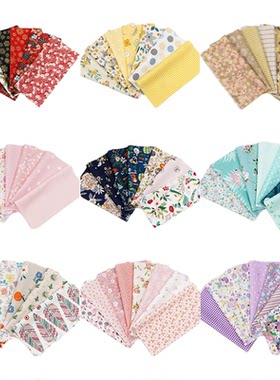纯棉拼布组娃衣碎花布料diy面料