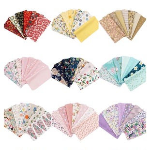 纯棉拼布布组全棉印花布料碎布小布头娃衣发圈清仓手工diy面料