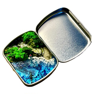 原创手工 浅海湾 微缩景观 手办摆件装饰 灯塔创意儿童礼物 包邮