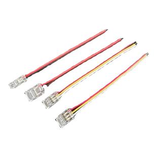 led低压灯带连接头24v三色5/8mm线型灯水晶快速免焊灯线接线头12v