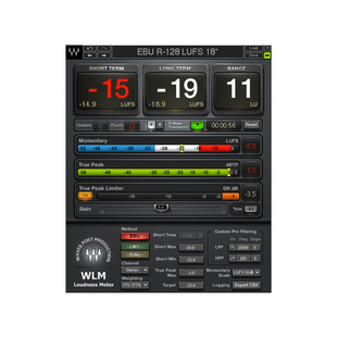 WAVES16 正版授权 WLM Plus Loudness Meter 响度校正 调整插件