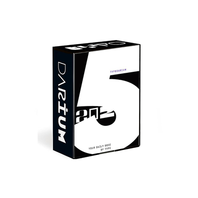 字体设计日历台历Typodarium礼物