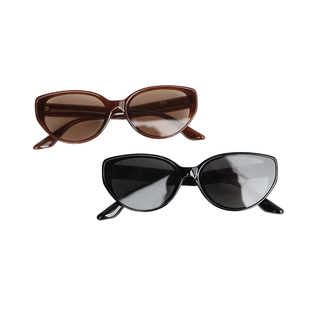 猫眼棕色防晒墨镜女新款太阳镜大脸方圆脸大框眼镜防紫外线UV400