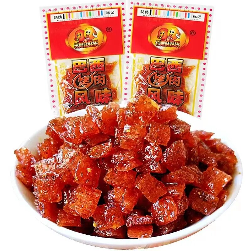 娃娃乐巴西烤肉香辣素肉辣条
