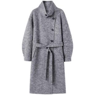 太平鸟年冬季款长款立领大衣A1AAE4477