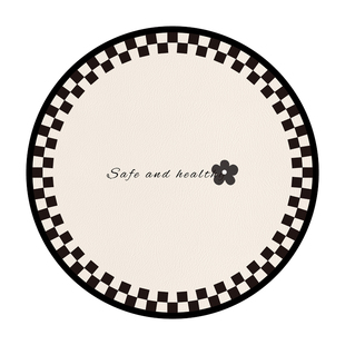 圆桌桌布轻奢高级感防水防油防烫免洗饭桌桌垫圆桌子茶几桌垫圆形