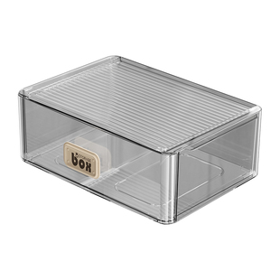 抽屉式药品收纳盒家用玄关桌面大容量透明药箱药品分类收纳置物架