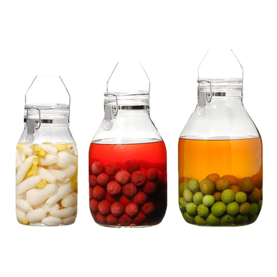 日本进口泡酒玻璃瓶密封罐