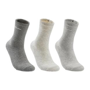 Wilson威尔胜官方男女同款多肌理高弹抗菌袜子三双装网球高腰袜