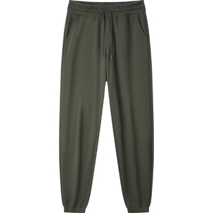 森马束脚卫裤男2025秋款百搭针织运动裤基础时尚纯色休闲慢跑裤男