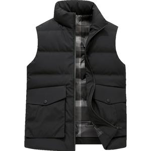 雪中飞中老年男士羽绒马甲外穿内搭秋冬爸爸坎肩90白鸭绒保暖背心