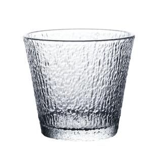 九土条纹玻璃杯喝水杯子家用果汁饮料杯创意纹理啤酒杯冷饮咖啡杯