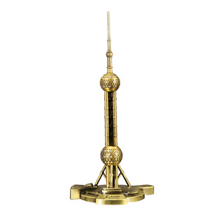 迷你小埃菲尔铁塔东方明珠摆件书柜比萨斜塔金字塔模型桌面装饰品